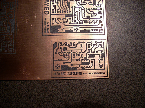 Etching the Circuit Board...