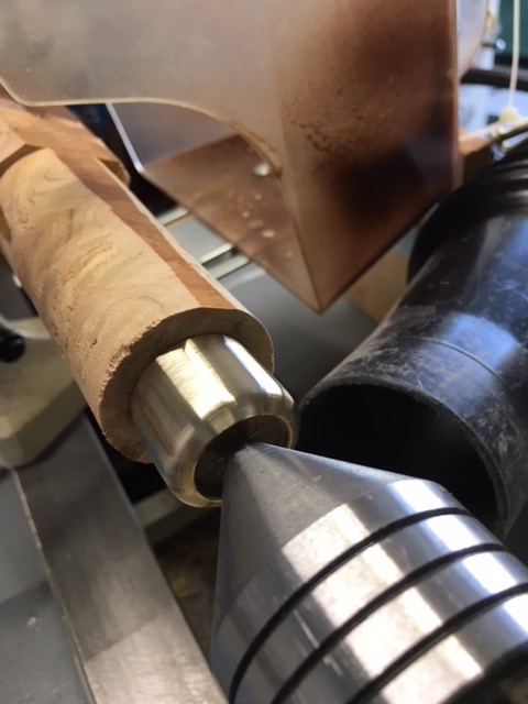 Using a Course, Medium and Fine File on the Brass Fitting