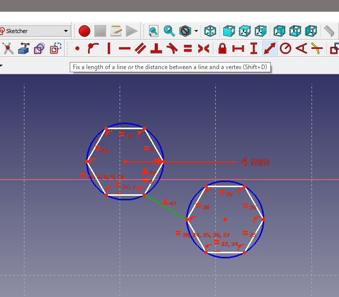 Adding the Fourth Constraint - Setting the Gap Width