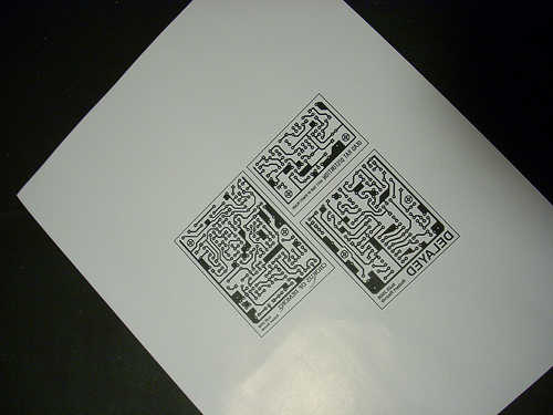 Etching the Circuit Board...