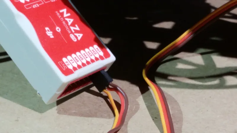Connect the ESCs to the Naza M Lite