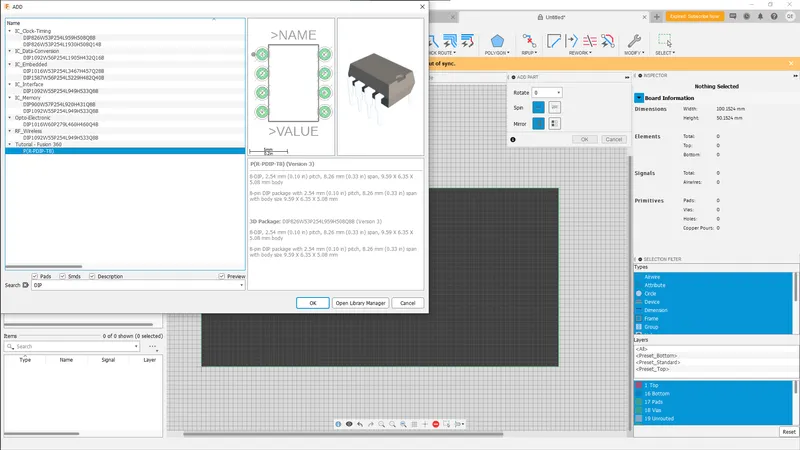 Turning on the Grid and Adding Parts