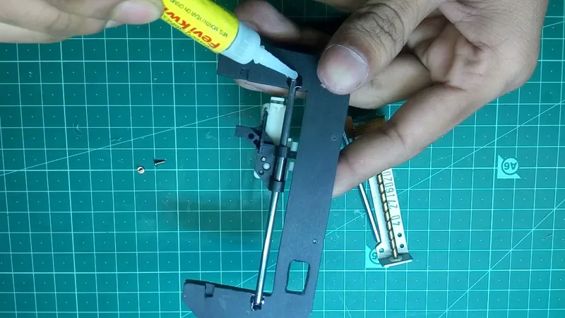 Attaching the Sliding Rods