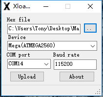 Open the XLoader (xloader.russemotto.com/) and Load the UArmSwiftPro_2ndUART.hex (https://github.com/TonyLeheng/Vision-Pick-and-Place)
