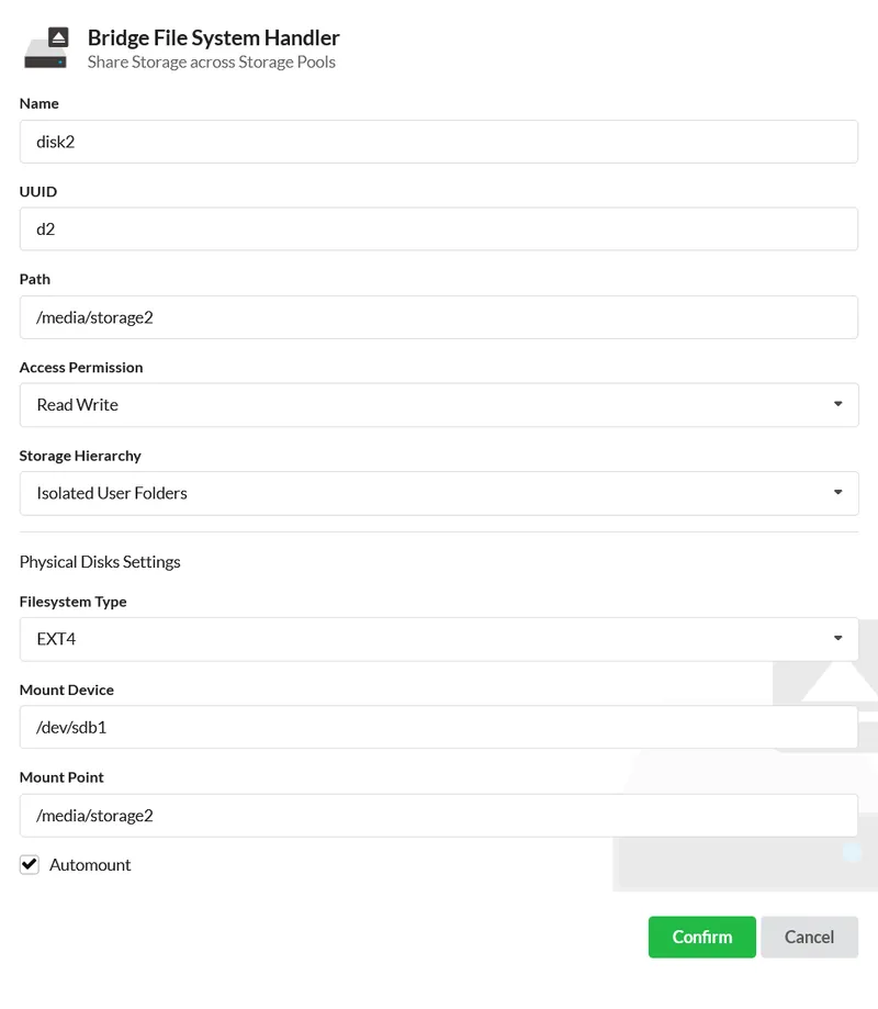 Mounting Your Two HDD Into ArozOS