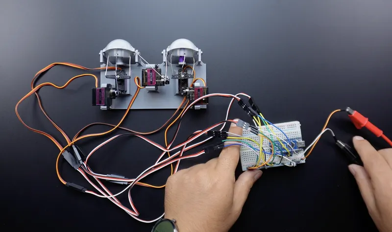 Testing the Animatronic Eyes