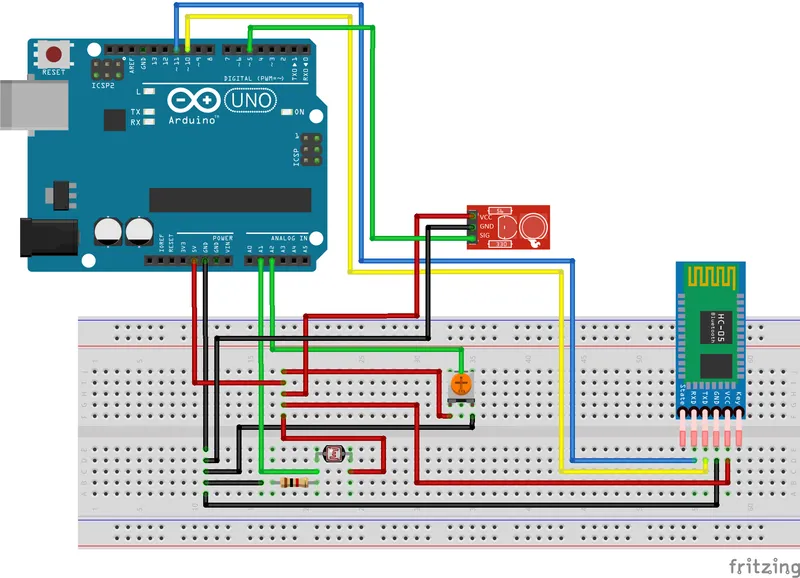 Connect HC-05 to the Arduino