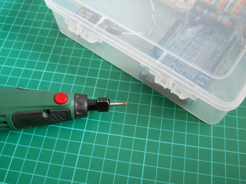 Drilling Holes for the Cables