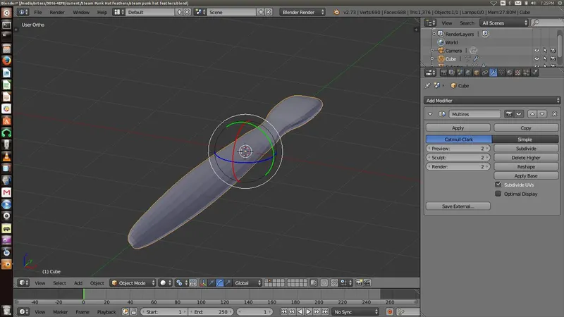 Make the Blade Soft Looking and Change Its Pivot Point