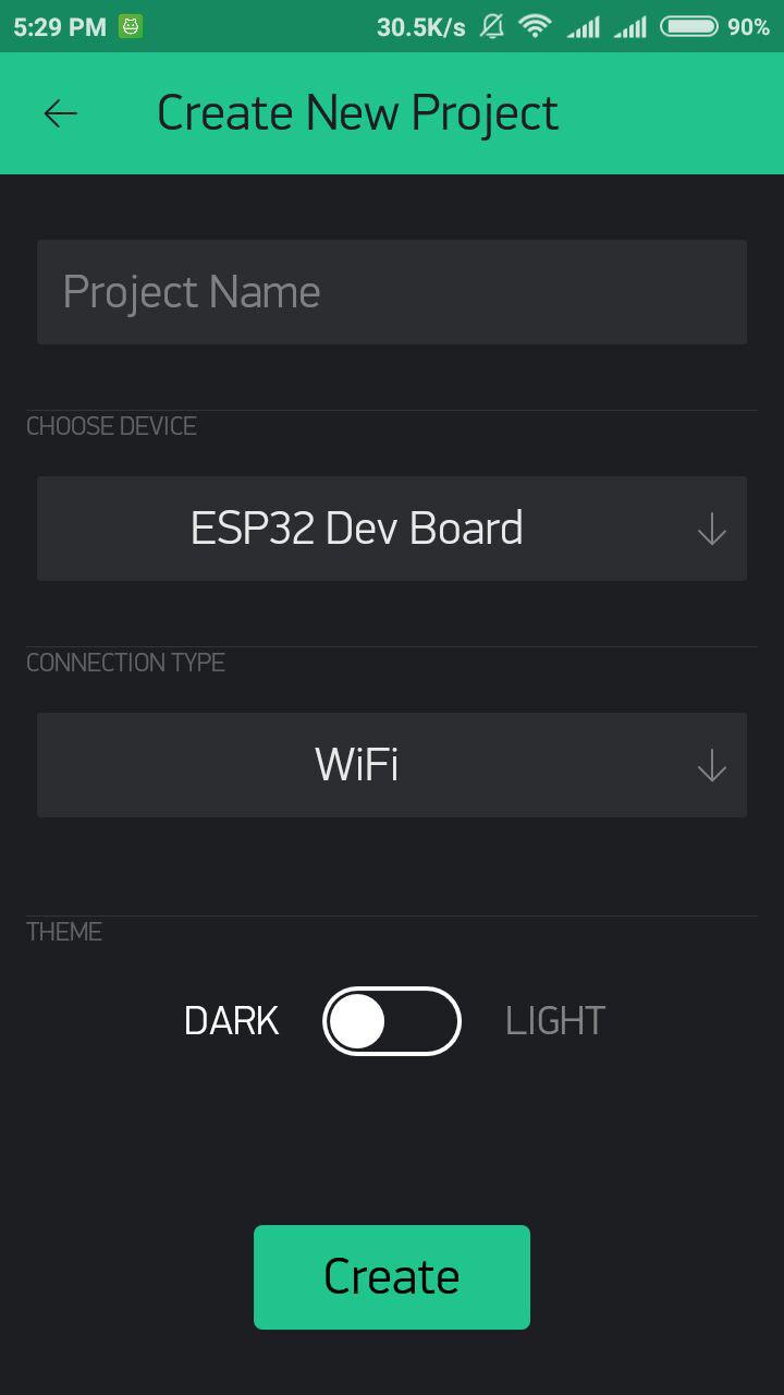Setting Up Blynk App