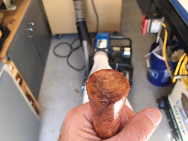 Drilling for the SS Bar in the Spindle, Cutting, Sanding and Finishing the Spindle End