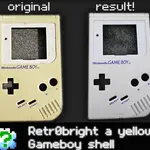 Retr0bright, How to Turn a Yellow Gameboy White Again: the EASY Way!