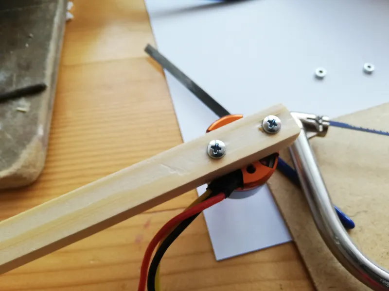 Drilling Holes for the Motors