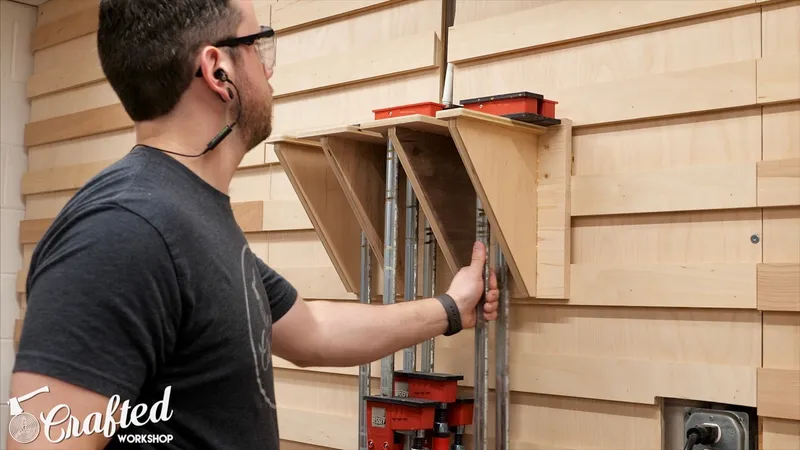 The French Cleat Clamp Rack: Attach French Cleat & Load It With Clamps