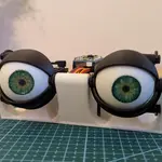 Animatronic Eyes - (Double and Single, 3D Printed, Compact, With Arduino)