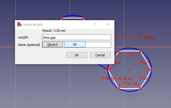 Adding the Fourth Constraint - Setting the Gap Width