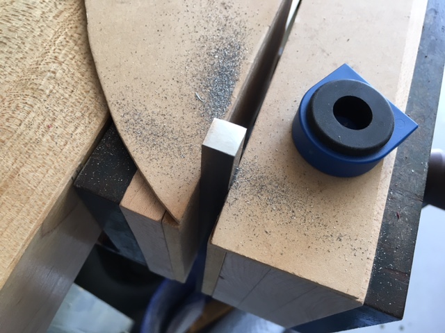 Prepping the 3/8" X 3/8" Stainless Bar