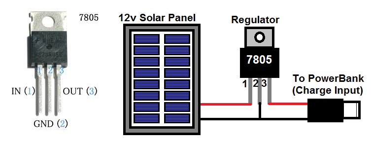 Soldering the 7805 Regulator