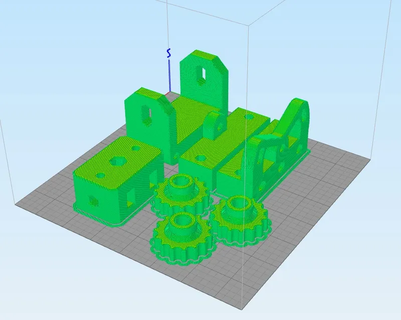 3D Printed Adjustable Pan and Tilt System Parts