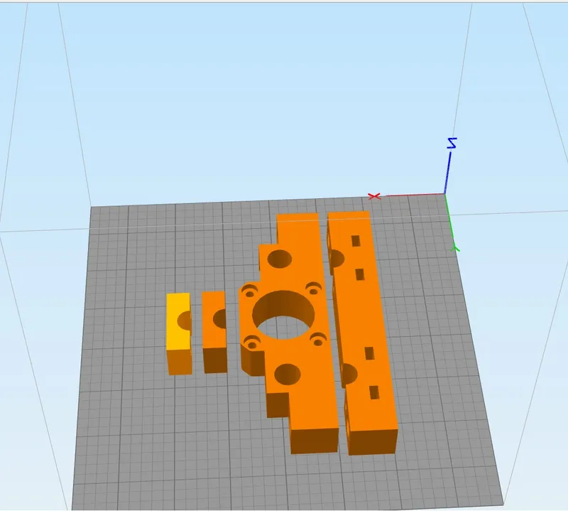 The Z Axis Lenear Guide 3D Printed Parts