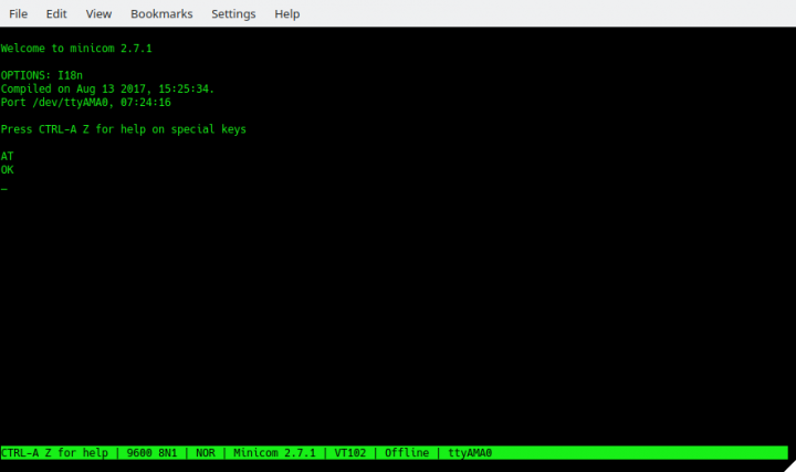 Testing SIM800L and registering SIM card number in the alarm system