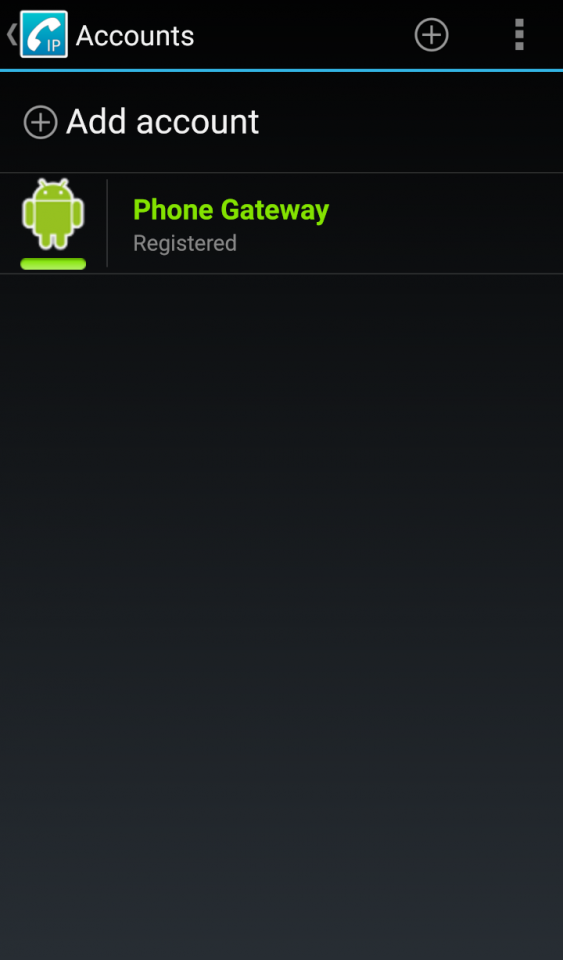 CsipSimple application settings