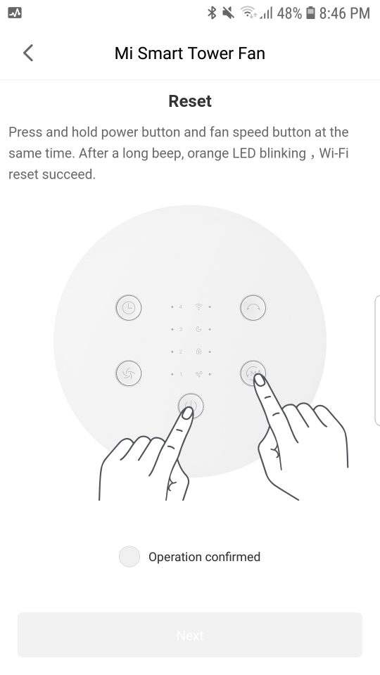 Obtaining a token for accessing the fan