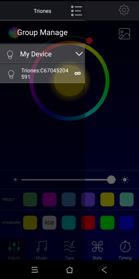Installing the Triones application and enabling Bluetooth packet recording