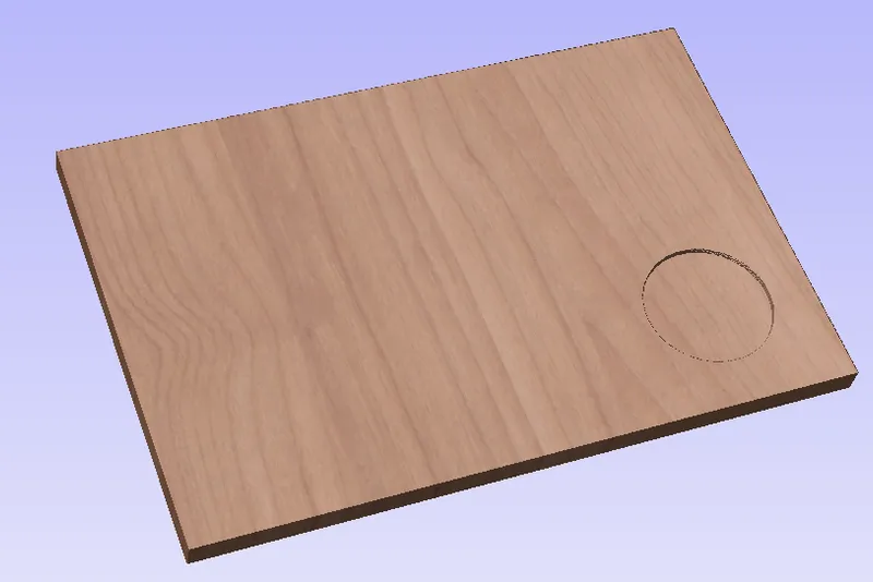 Design a Cup Holder for Our Bottom Shelf Inside VCarve.