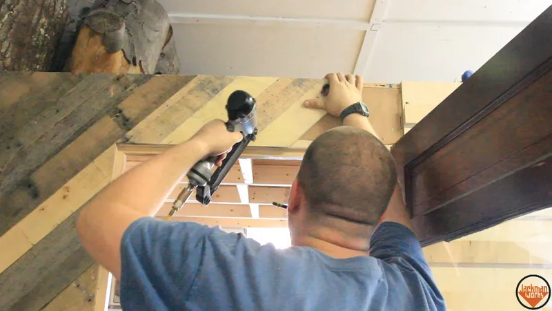 Installing Pallet Wood Paneling