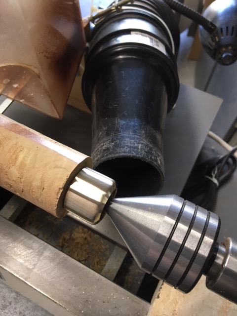 Using a Course, Medium and Fine File on the Brass Fitting