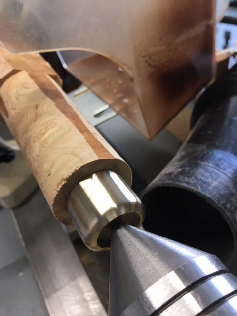 Using a Course, Medium and Fine File on the Brass Fitting