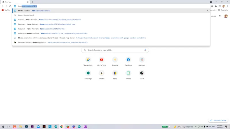 Configure the Home Assistant Enviroment