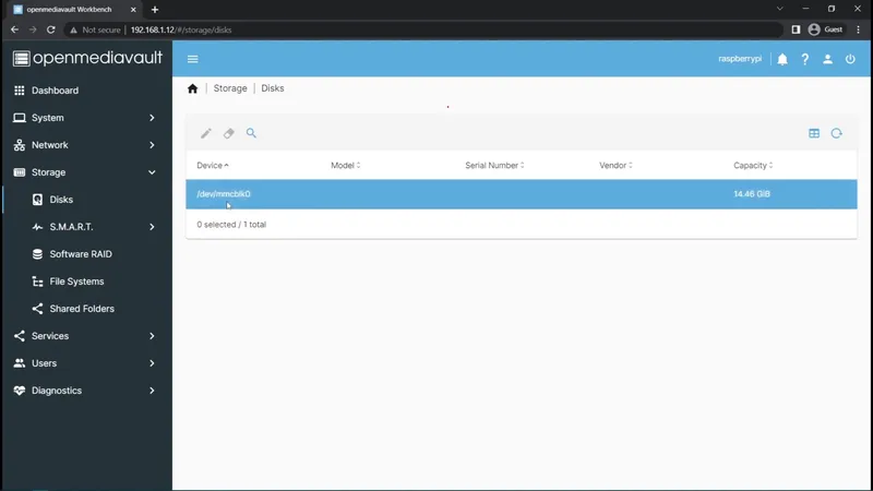 Setting Up OMV(openMediaVault)