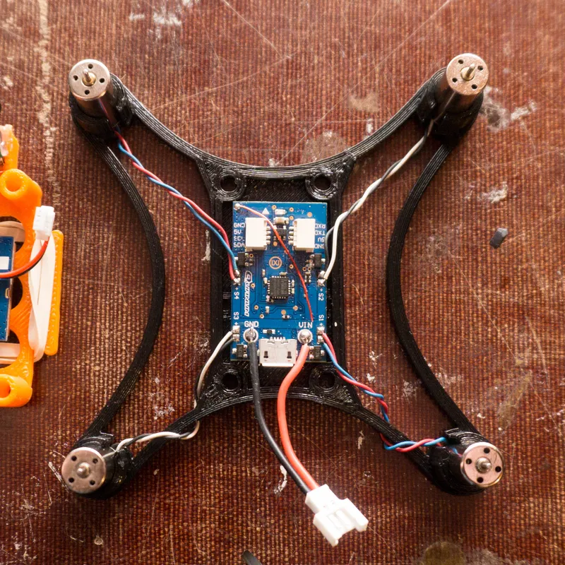 Soldering Up the Motors and Battery Connector