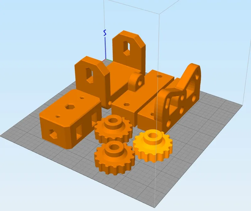 3D Printed Adjustable Pan and Tilt System Parts