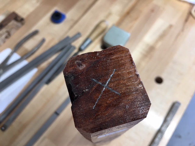 Marking the Centers, Tapping in the Spur Center and Mounting to the Lathe