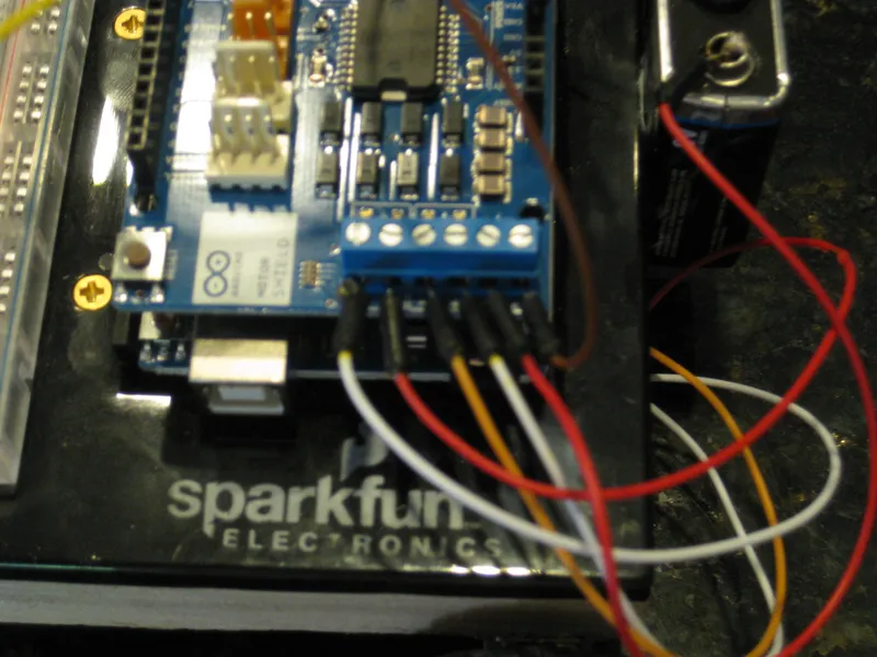 Wire Motors to Motor Shield