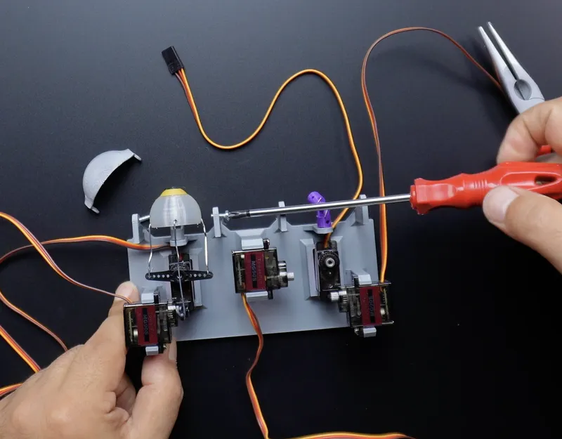 Assembling the Animatronic Eyes