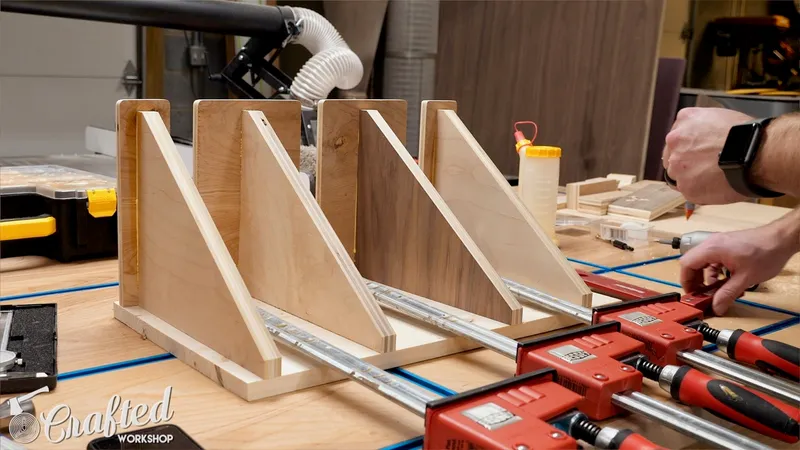 The French Cleat Clamp Rack: Verify Spacing and Attach Clamp Supports to Back Panel