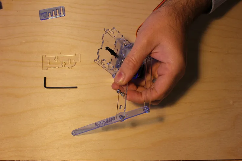 Assemble the Base - Left Side Levers