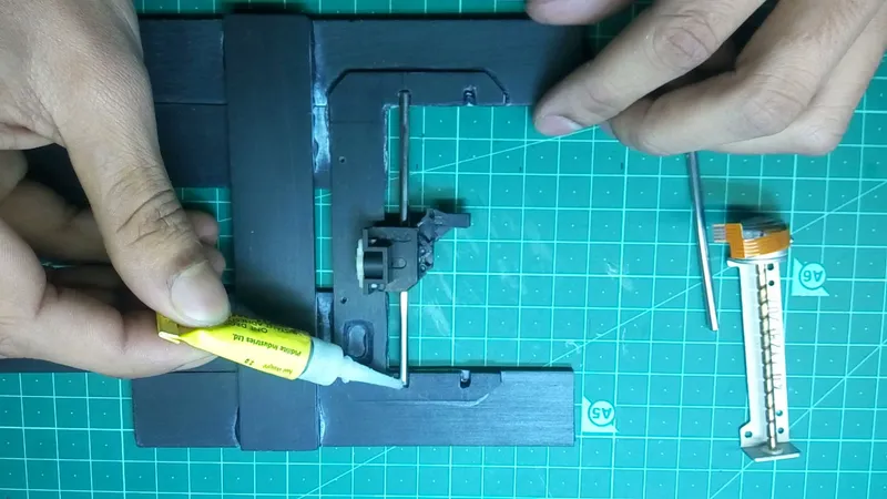 Attaching the Sliding Rods