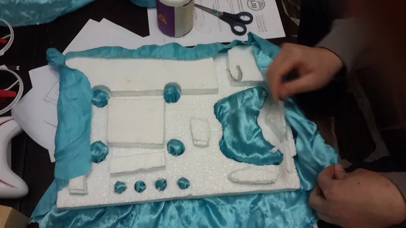 Cover the Foam With Cloth