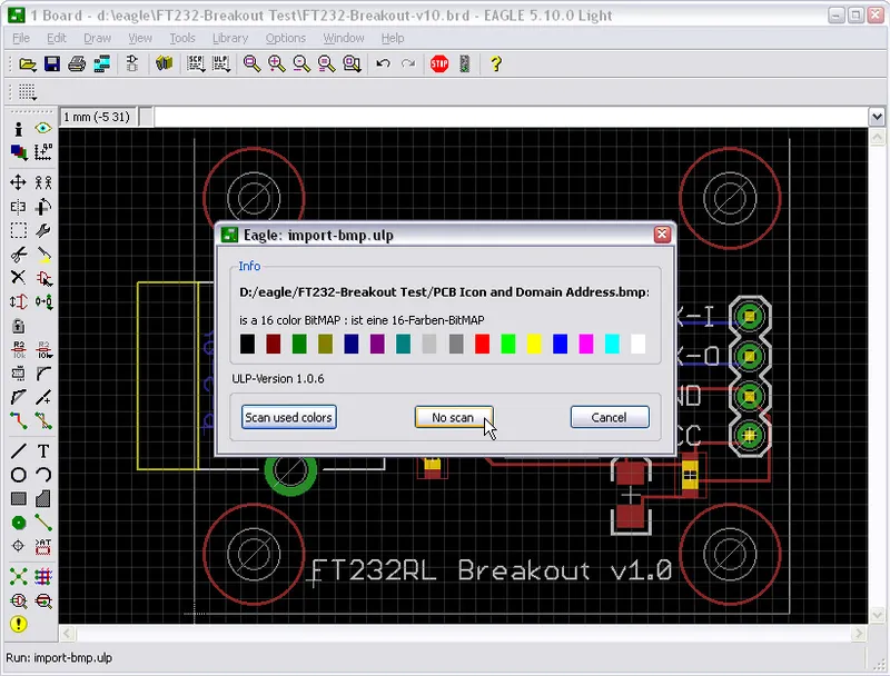 Select Colors to Import