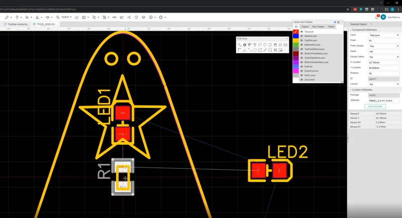 Add These Components to the PCB With "Update PCB"