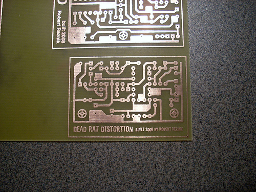 Etching the Circuit Board...