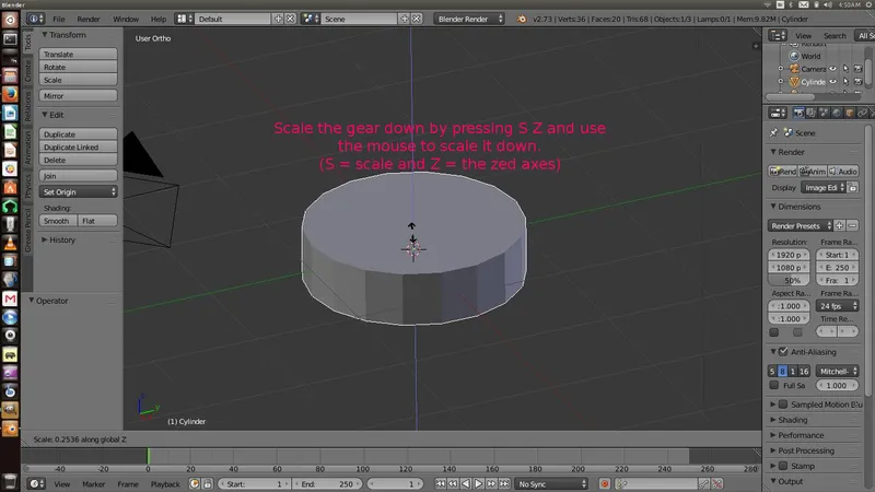 Making a Simple Gear