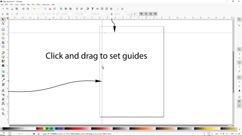 Correct the Scale and Define Areas With Inkscape