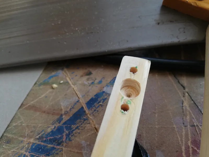 Drilling Holes for the Motors