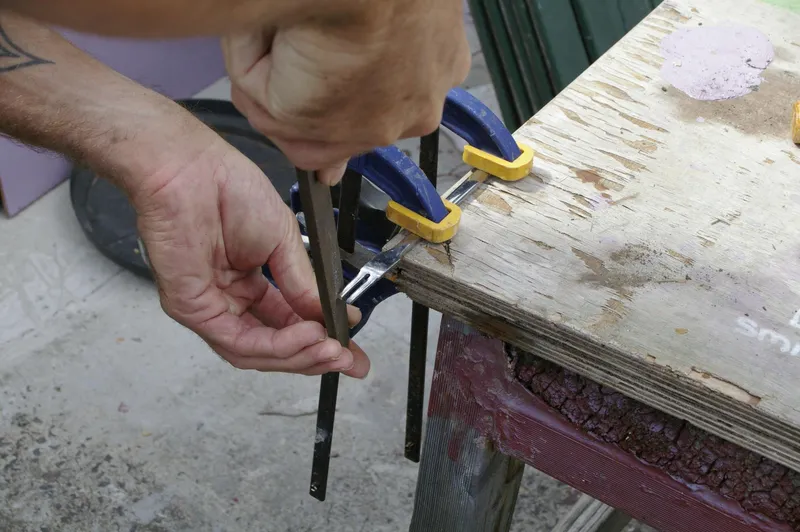 Filing the Punches to Shape